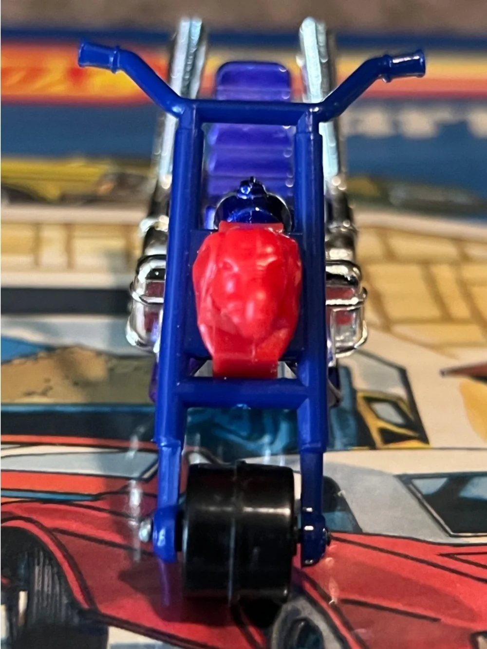 Vintage Matchbox Superfast 1972 Chopper “Jumbo Jet” No. 71 Blue Bike Lesney